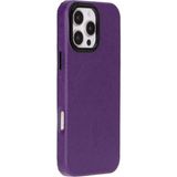 MCM Group Apple iPhone 16 Pro Max Uyumlu, Hakiki Deri, El Yapımı Kılıf, Mor
