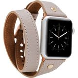 MCM Group Apple Watch Uyumlu Deri Kordon 38-40-41MM Slim Dtgt Erc3