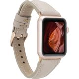 MCM Group Apple Watch Uyumlu Deri Kordon 38-40-41MM Slim Erc3 Bej