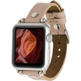 MCM Group Apple Watch Uyumlu Deri Kordon 38-40-41MM St Nu1 Pembe