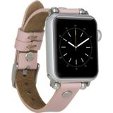 MCM Group Apple Watch Uyumlu Deri Kordon 38-40-41MM St Nu2 Pembe