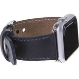 MCM Group Apple Watch Uyumlu Deri Kordon 42-44-45MM CZ01 Lacivert
