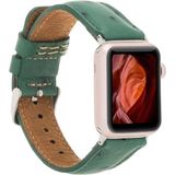 MCM Group Apple Watch Uyumlu Deri Kordon 42-44-45MM De6 Yeşil