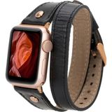 MCM Group Apple Watch Uyumlu Deri Kordon 42-44-45MM Dt Rg Rst1