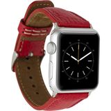 MCM Group Apple Watch Uyumlu Deri Kordon 42-44-45MM Erc2 Kırmızı