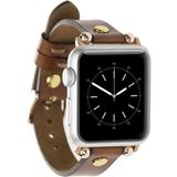 MCM Group Apple Watch Uyumlu Deri Kordon 42-44-45MM Ferro Gt RST2E