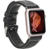 MCM Group Apple Watch Uyumlu Deri Kordon 42-44-45MM Nm1-As1 Siyah