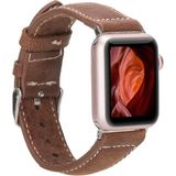 MCM Group Apple Watch Uyumlu Deri Kordon 42-44-45MM Nm1-As2 Taba