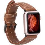 MCM Group Apple Watch Uyumlu Deri Kordon 42-44-45MM Nm3-As2 Taba