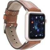 MCM Group Apple Watch Uyumlu Deri Kordon 42-44-45MM RST2EF Taba