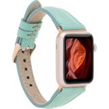 MCM Group Apple Watch Uyumlu Deri Kordon 42-44-45MM Slim Brn7