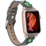 MCM Group Apple Watch Uyumlu Deri Kordon Clover 38-40-41MM St Rst9