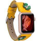 MCM Group Apple Watch Uyumlu Deri Kordon Clover 42-44-45MM Tr FL12