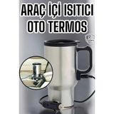 MCM Group Araç Içi Çelik Su Isıtıcı Termos Bardak Çakmak Girişli Kupa Görünümlü