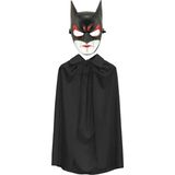 MCM Group Batman Maskesi Cat Woman ve Batman Pelerini 90 cm Siyah Renk Set