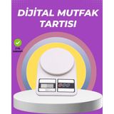 MCM Group Beyaz Plastik Dijital Mutfak Tartısı – 24X16.8X1.5CM