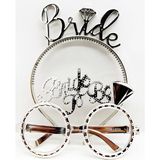MCM Group Bride Yazılı Taç ve Bride To Be Yazılı Gözlük Seti Gümüş Renk - Lisinya
