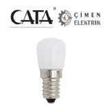 MCM Group Cata Ct 4261 2W Buz Dolabı LED Ampul 6400K Beyaz Işık E14 Duy