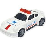 MCM Group Çek Bırak Metal Küçük Arabalar 8 cm - SH40031 - Beyaz Ambulans Arabası (Lisinya)