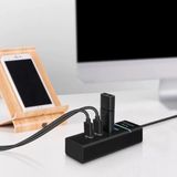 MCM Group Çok Amaçlı 4 Port Girişli Güçlü USB 3.0 Port Çoklayıcı Adaptör Switch Splitter Hub 1.2m Kablo