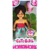 MCM Group Cute Girl Pembe Balonlu Kumral Mini Bebek