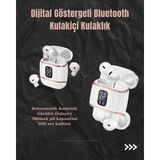 MCM Group Dijital Göstergeli Bluetooth Kulakiçi Kulaklık – 4’lü Paket, Gürültü Engellemeli