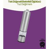 MCM Group Elektrikli Baharat Öğütücü Pilli Paslanmaz Çelik Otomatik Tuz Karabiber Değirmeni