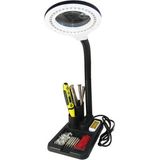 MCM Group Esnek 5x /10X,40 LED Işıklı Büyüteç ,lamba Büyüteç Okuma, Çalışma Lehim Masa Lambası A808 - Lisinya