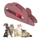 MCM Group Fare Kedi Oyunu Ahşap 2 Toplu Kedi Oyuncağı Tahta Kedi Oyunu Tahta Fare ve Toplu Oyuncak