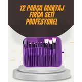MCM Group Fondöten, Allık ve Far Uygulamalarına Uygun 12 Parça Makyaj Fırça Takımı Ergonomik Saplı