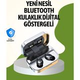 MCM Group Gerçek Kablosuz Kulaklık – Bluetooth 5.0, Şarj Kutulu, Parmak Izi Kontrollü