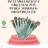 MCM Group Göz Farı Allık Fondöten Için Uygun 13'lü Makyaj Fırçası Seti Kompakt Tasarım