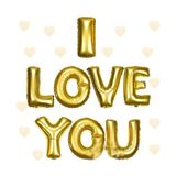 MCM Group I Love You Folyo Balon Altın Renk 35 cm - Lisinya