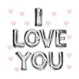 MCM Group I Love You Folyo Balon Gümüş Renk 35 cm - Lisinya
