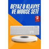 MCM Group Kablosuz Klavye Mouse Seti Beyaz Q Klavye Tüm Cihazlara Uyumlu