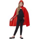 MCM Group Kırmızı Renk Kapşonlu Kumaş Pelerin 90 cm - Lisinya