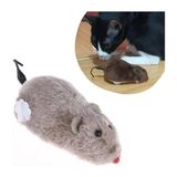 MCM Group Kurmalı Kedi Eğitim Oyuncağı Tüylü Peluş Fare Yakalama Interaktif Sevimli Eğlenceli Oyuncak