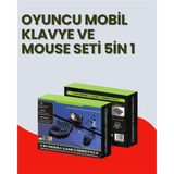 MCM Group Mobil Uyumlu Klavye Mouse Seti – Pubg ve Fps Oyunları Için 5'i 1 Arada Oyun Kiti