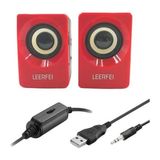 MCM Group N62 1+1 Multimedia USB ve Jacklı Mini Hoparlör Yüksek Stereo Ses Sistemi