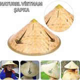 MCM Group Naturel Renk Cambodia Kamboçyalı Vietnam Şapkası Pvc Hasır - Lisinya