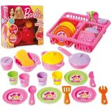 MCM Group Orjinal Barbie Kutulu Bulaşık Seti Oyuncak