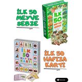 MCM Group Oyuncak Minik Bebeğimin Ilk 50 Hafıza Kartları ve Ilk 50 Meyve Sebze Kartları Flash Kart 2'li Set