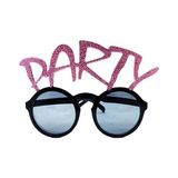 MCM Group Party Yazılı Simli Pembe Renk Parti Gözlüğü