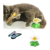 MCM Group Pilli Hareketli Dönen Kelebek Kedi Oyuncağı Catch Butterfly