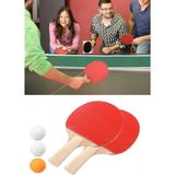 MCM Group Ping Pong Masa Tenisi Seti Tenis Raketi Seti 2 Raket + 3 Ping Pong Topu Spor Aksesuarları