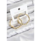 MCM Group Pirinç Halka Model Gold Renk Kadın Küpe - Lisinya
