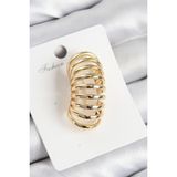 MCM Group Pirinç Yay Model Gold Renk Sağ Kıkırdak Küpe - Lisinya