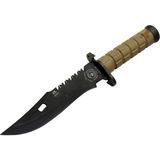 MCM Group Salgur S 4759 Türk Tipi Komando Bıçağı 28,5cm - Testere Detaylı Bıçak, Ipli, Kılıflı - Lisinya