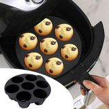 MCM Group Silikon Airfryer Muffin Cupcake Kek -Kurabiye Pişirme Kalıbı 7 Bölmeli