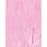 MCM Group Soft Pembe Püsküllü Kapı Perdesi - Parti, Baby Shower, Cinsiyet Partisi 1x2 M - Lisinya